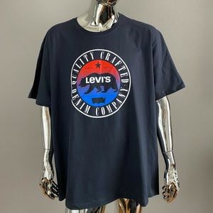 New Levis Graphic Gray T-Shirt Size 4XL